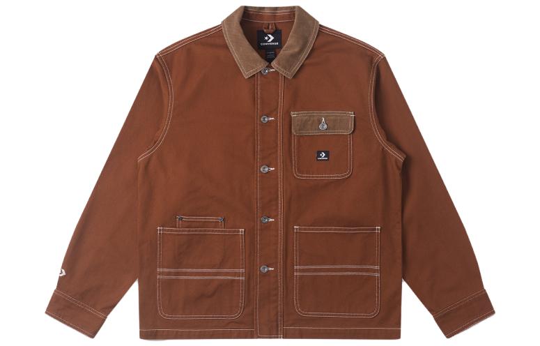 Converse Jackets Unisex Brown Lapel Moderate 10026550-A02 XL