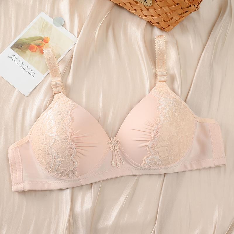 

Thin cup without steel ring lace bra cover gathers middle-aged and elderly people to prevent sagging spot 36/80