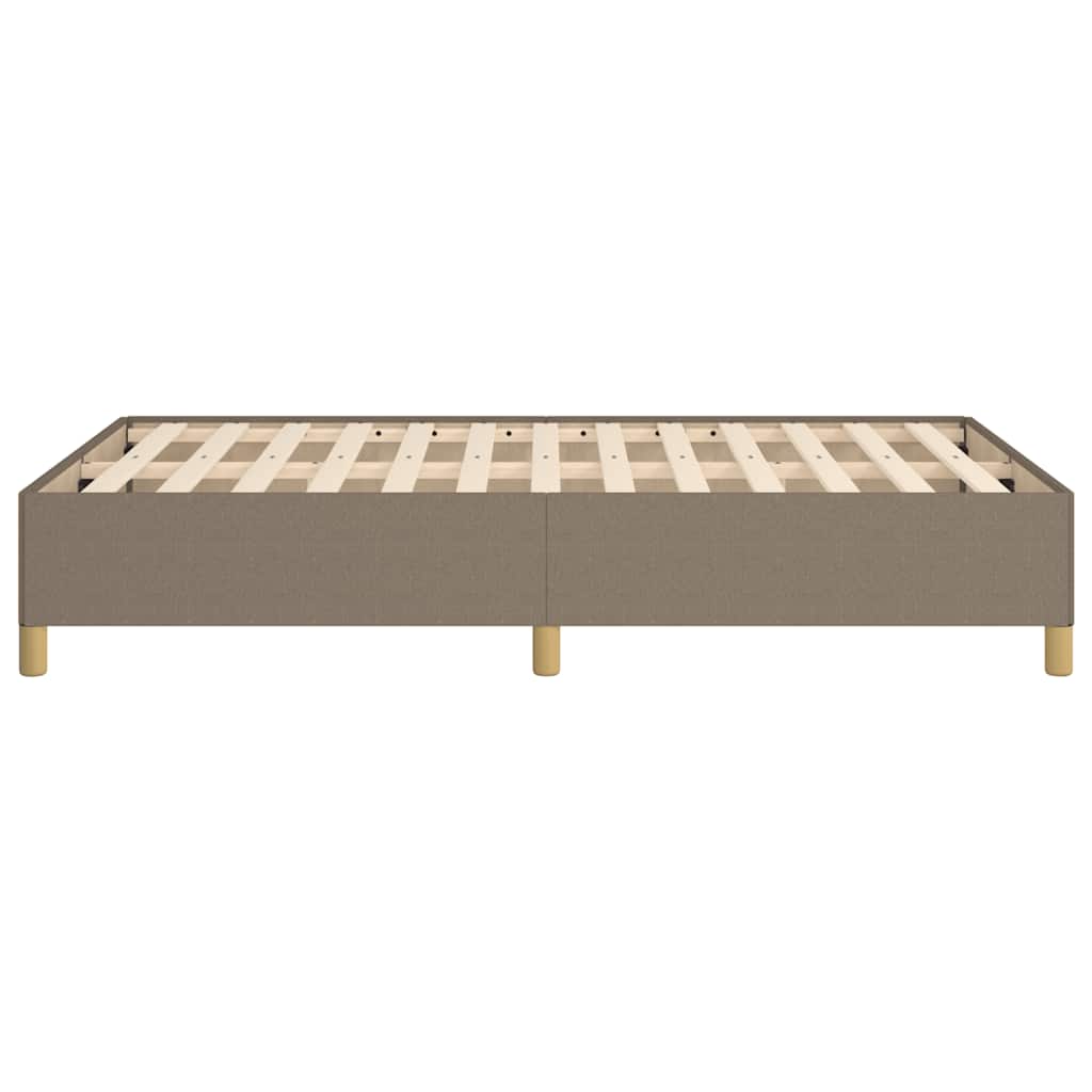 Bed Frame without Mattress Taupe 120 x 190 cm Fabric