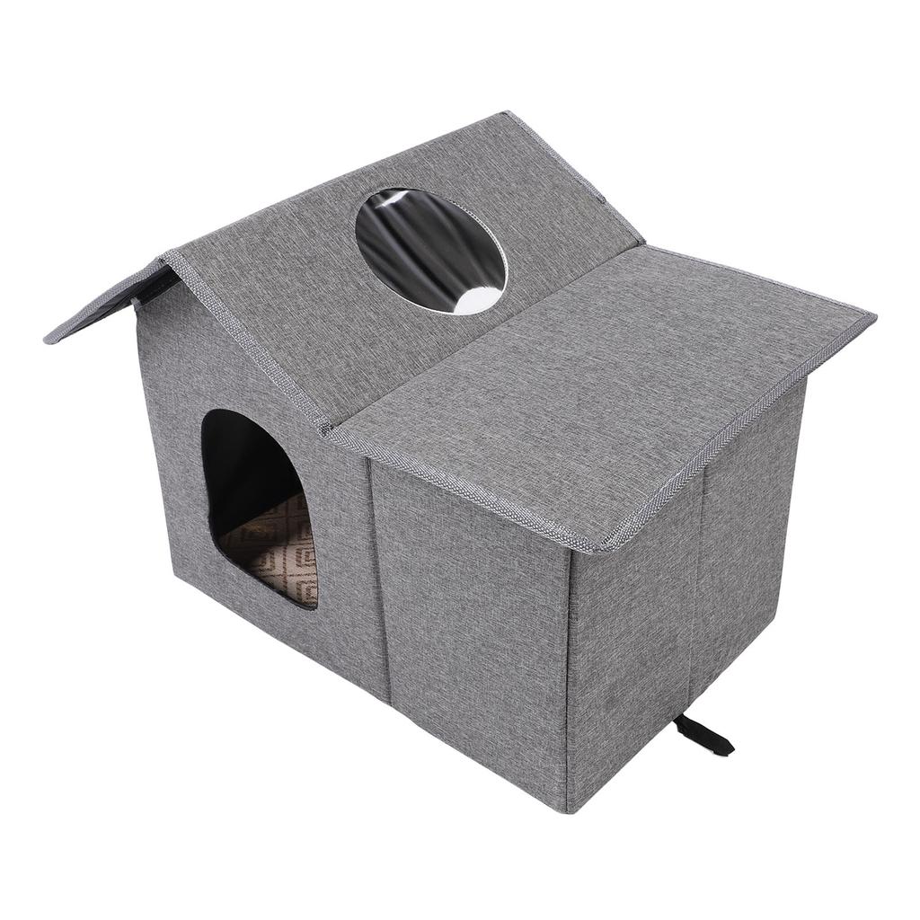 Cat House for Outdoor Cats Foldable Water Resistant Rainproof Feral Cats Shelter Cat Cave