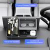 LHD Black Soft Silicone Multi-Function Storage Box For Toyota RAV4 2026-2028 Behind Central Control Screen Sundries Organizer