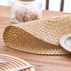 Minimalists Rose Cutout Linen Placemat Biodegradable Materials Heat Protective for Home and Restaurant Use Round