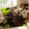 Game D-Deadlock Throw Soft Warm Flannel Throw Blanket, Multi-use for Sofa Bed Office Nap