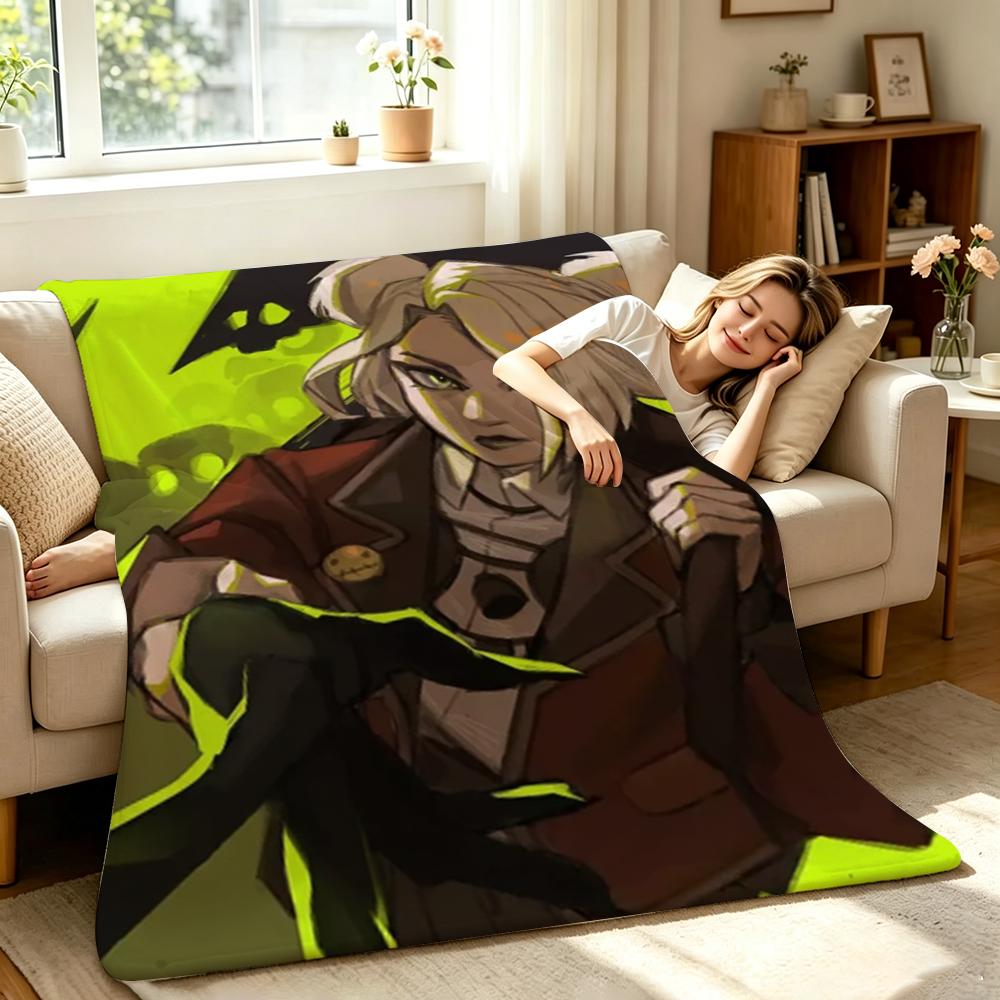 Game D-Deadlock Throw Soft Warm Flannel Throw Blanket, Multi-use for Sofa Bed Office Nap