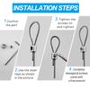 10pcs For 2mm Wire Rope Clamp  Copper Suspension Clips Single Hole Retainer Clip Adjustable Screw Fixing Hardware Accessories