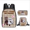 Classic 99 days in the forest 3D Printed 3pcs/Set pupil School Bags Laptop Daypack Backpack Inclined shoulder bag Pencil Case