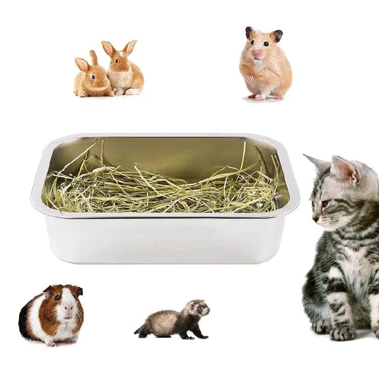 Stainless Steel Litter Box Cats Smooth Surface Easy To Clean Rust Proof