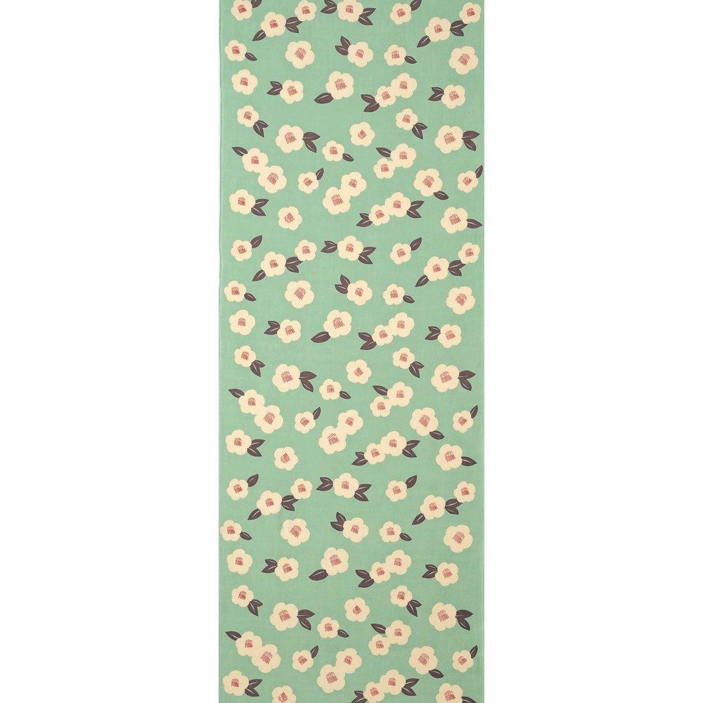 Hamamonyo Tenugui Camellia Emerald Green