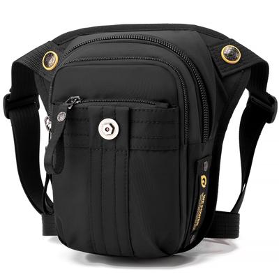 Shoulder Bag Waist Bag Small Leg Bag Lightweight Body Bag Waterproof Waist Pouch Multifunctional Bike Bag Travel [YOWUBA] Men's (Black)