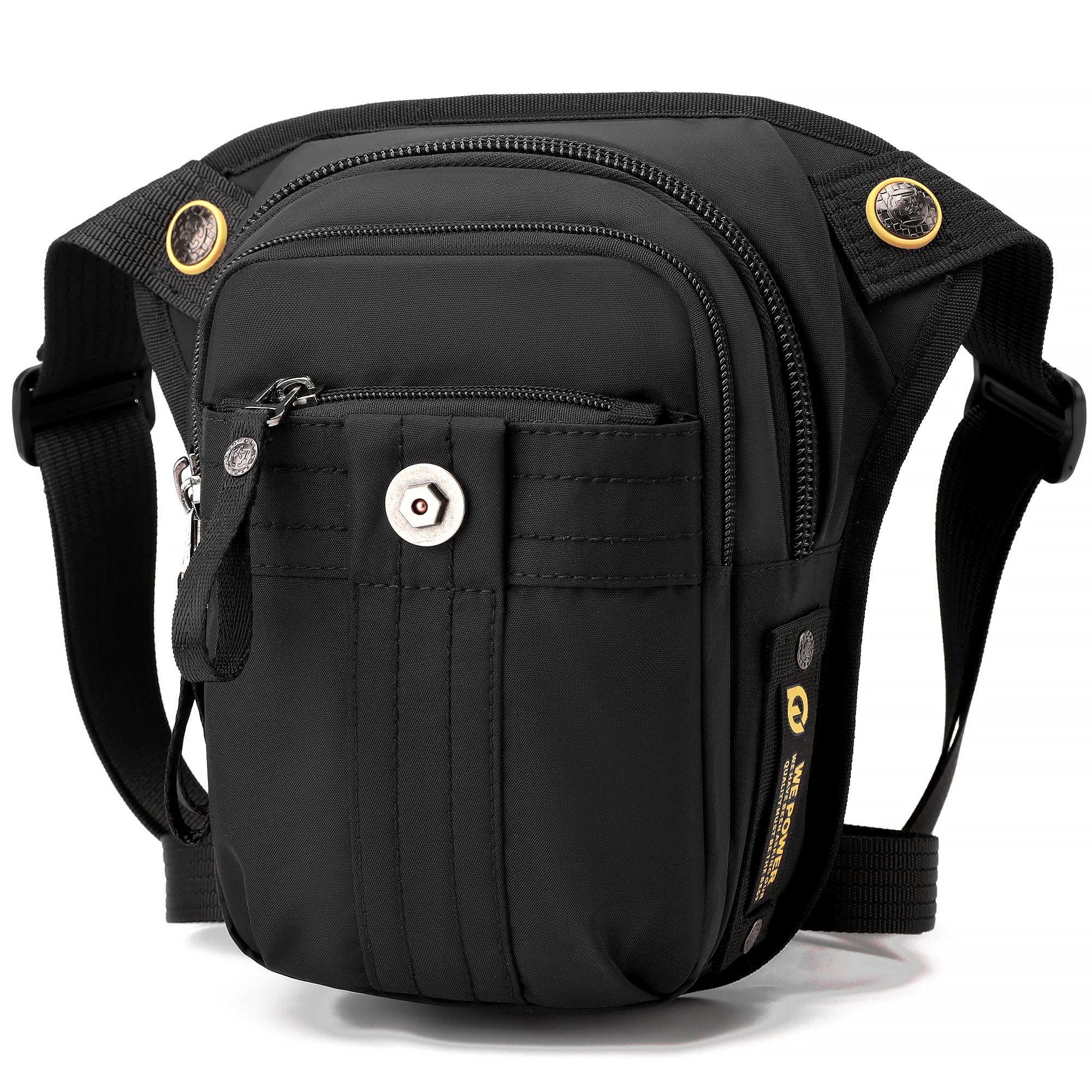 

Shoulder Bag Waist Bag Small Leg Bag Lightweight Body Bag Waterproof Waist Pouch Multifunctional Bike Bag Travel [YOWUBA] Men s (Black)