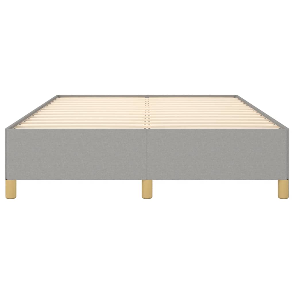 Vidaxl Bed Frame Without Mattress, Light Gray, 140X200 Cm, Upholstered