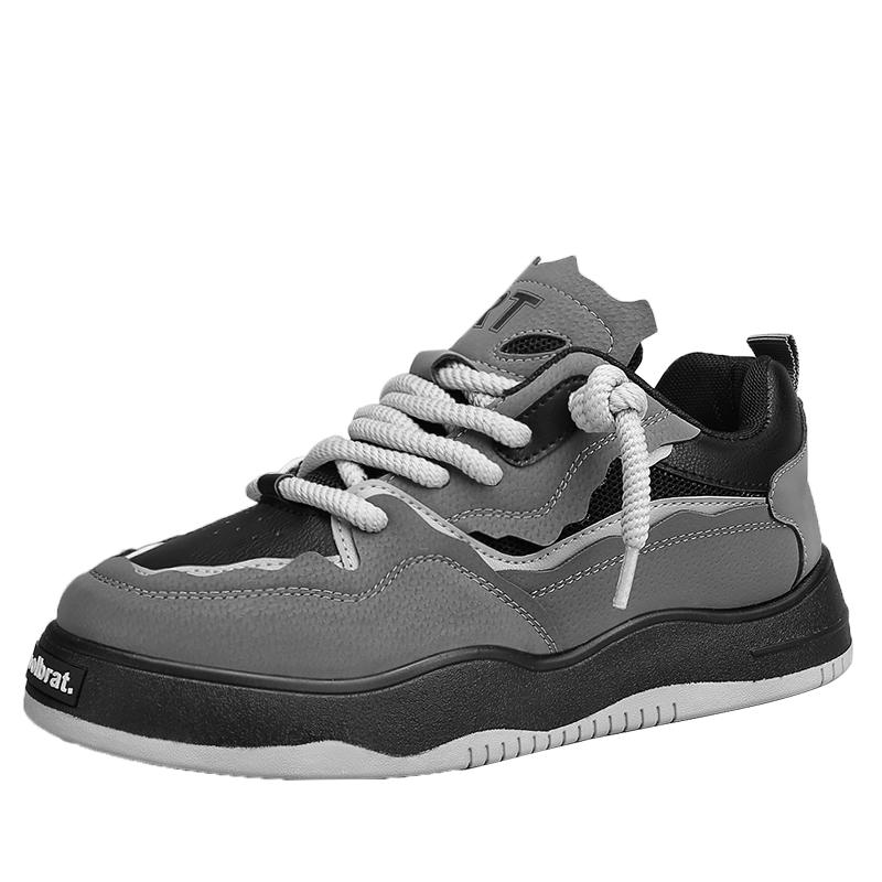 

Новая модная мужская спортивная обувь Персонализированная вулканизированная обувьМужская повседневная мода Удобная и универсальная повседневная обувь Размер 39-44 44 серый