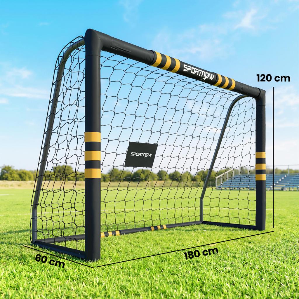 Football Goal, 6 x 4ft Portable Football Net with Ground Stakes