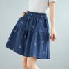 High waist plus size vintage Bow casual loose summer denim shorts for women short jeans