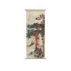 Chinese Style Zen Scroll Wall Art Painting Aesthetic Vintage Poster Semi-transparent Hanging Cloth Home Ancient Tea Room Decor