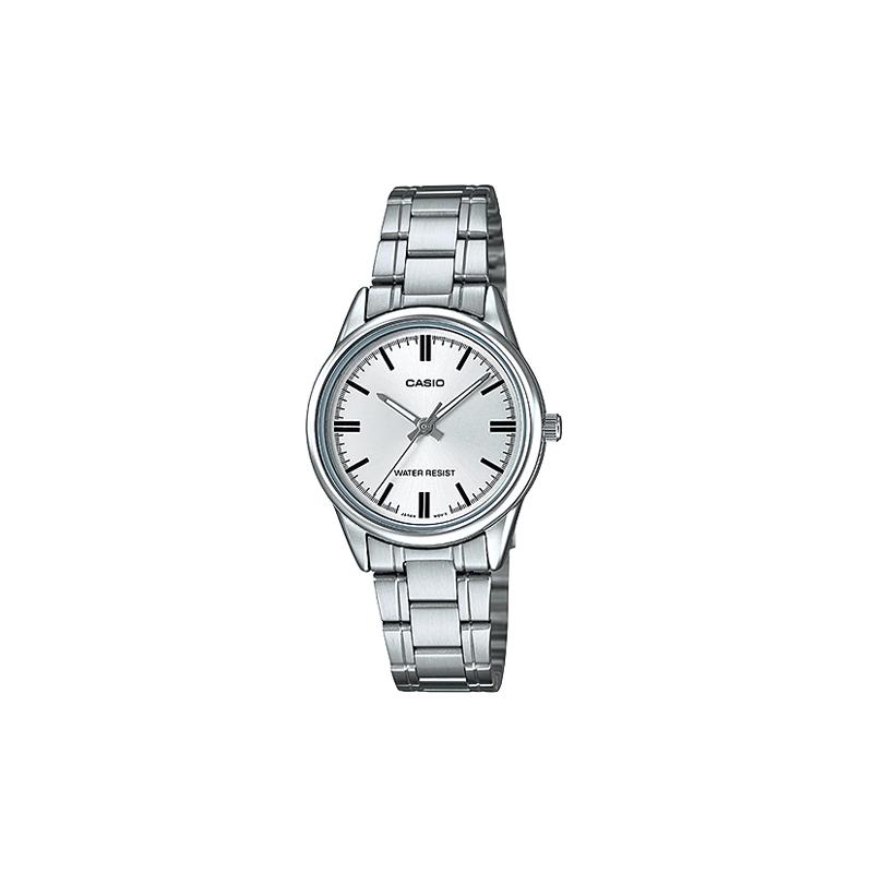 

Casio STANDARD series classic pointer series fashionable business simple casual versatile quartz movement stainless steel strap Japanese LTP-V005D-7A серебряный