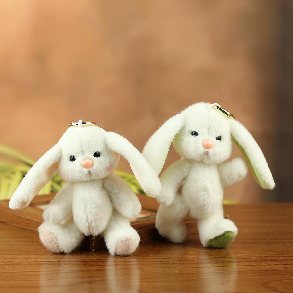 Plush Bunny Keychain With Movable Joints For Kids And Collectors