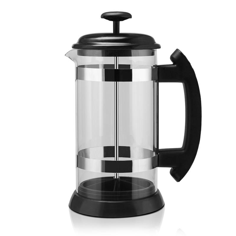 1000ML Coffee Brewing Pot French Filter Tea Brewer Coffee Pot Coffee Maker Kettle Household Hand Punch Pot Simple Pressure