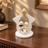 Resin Nativity Scene Figurine Slender for Shelf, Religious Décor Arrangement