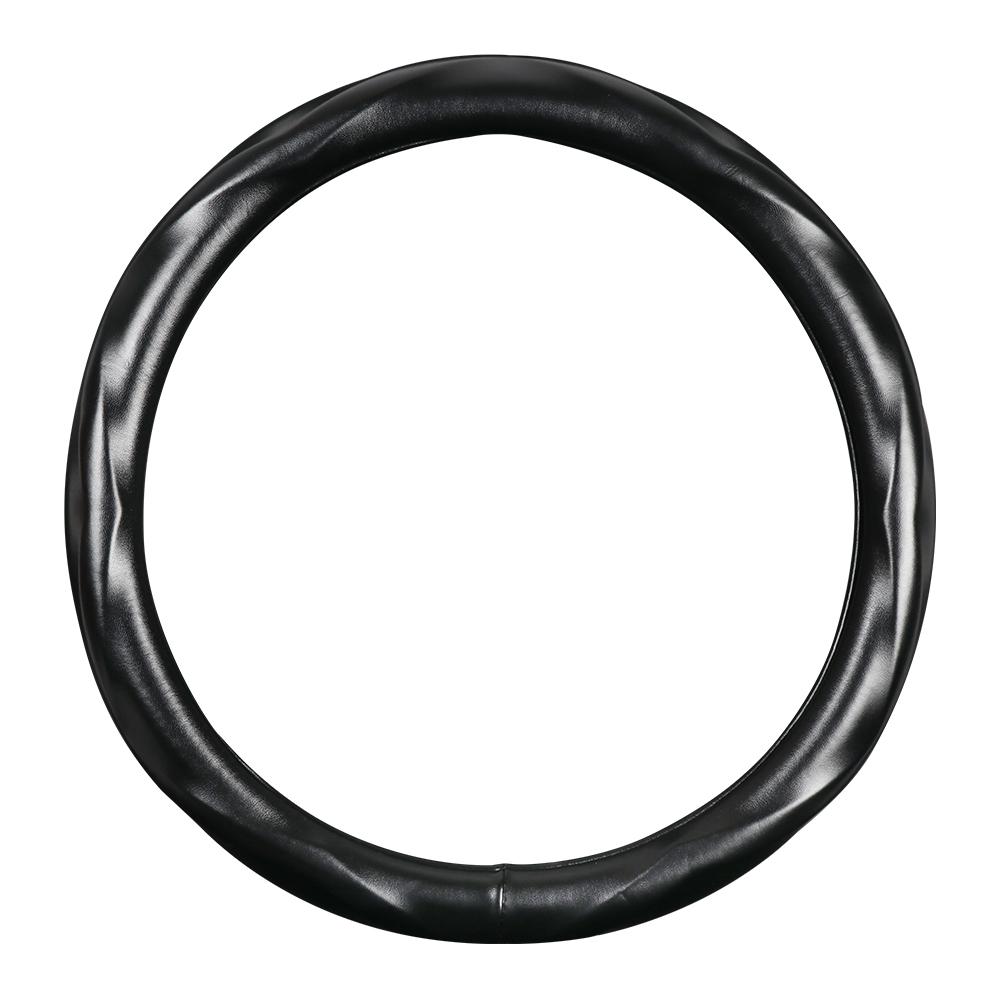 

1 чехол для рулевого колеса спортивного автомобиля из искусственной кожи ягненка с трехмерным дизайном, подходит для 14,5-15 дюймов, 37-38 см