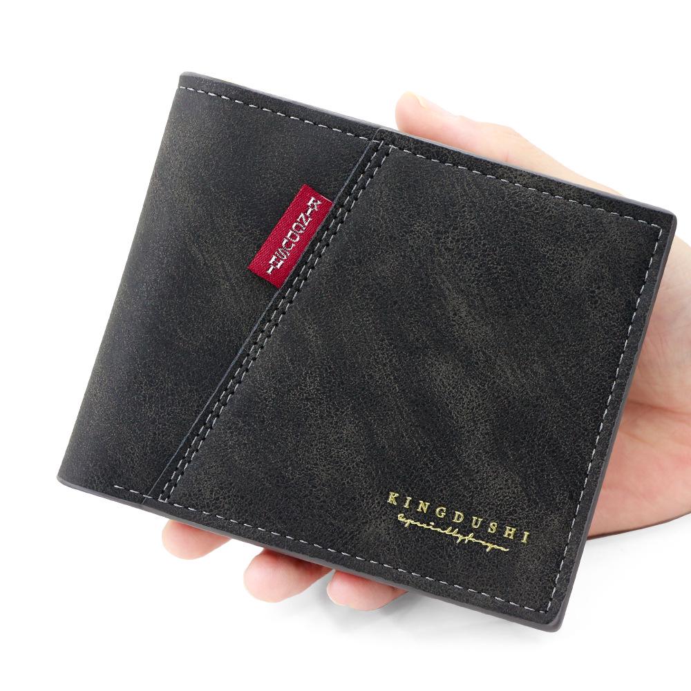 

Men s Short Wallet with Zipper Coin Purse and Multi-card Slots – European & American Style чёрный