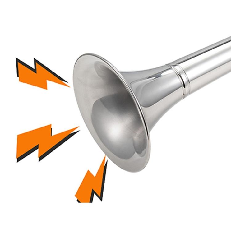 Ocean Going Ship Trumpet System Rust Resistant Marine Horn Clear 125dB for Professional Mariners