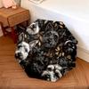 Black Schnauzer pattern, automatic folding umbrella, portable and foldable design, 8 ribs, a Christmas or birthday gift.