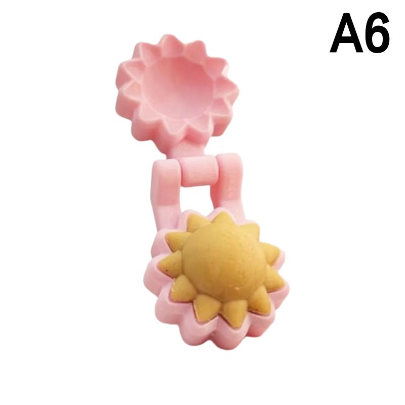 

3D Sun Star Bear Cake Pop Mold 3D Printed Cake Pop Cutter And Pusher Non-Stick Doughnut Muffin Cups Cake Baking Tools