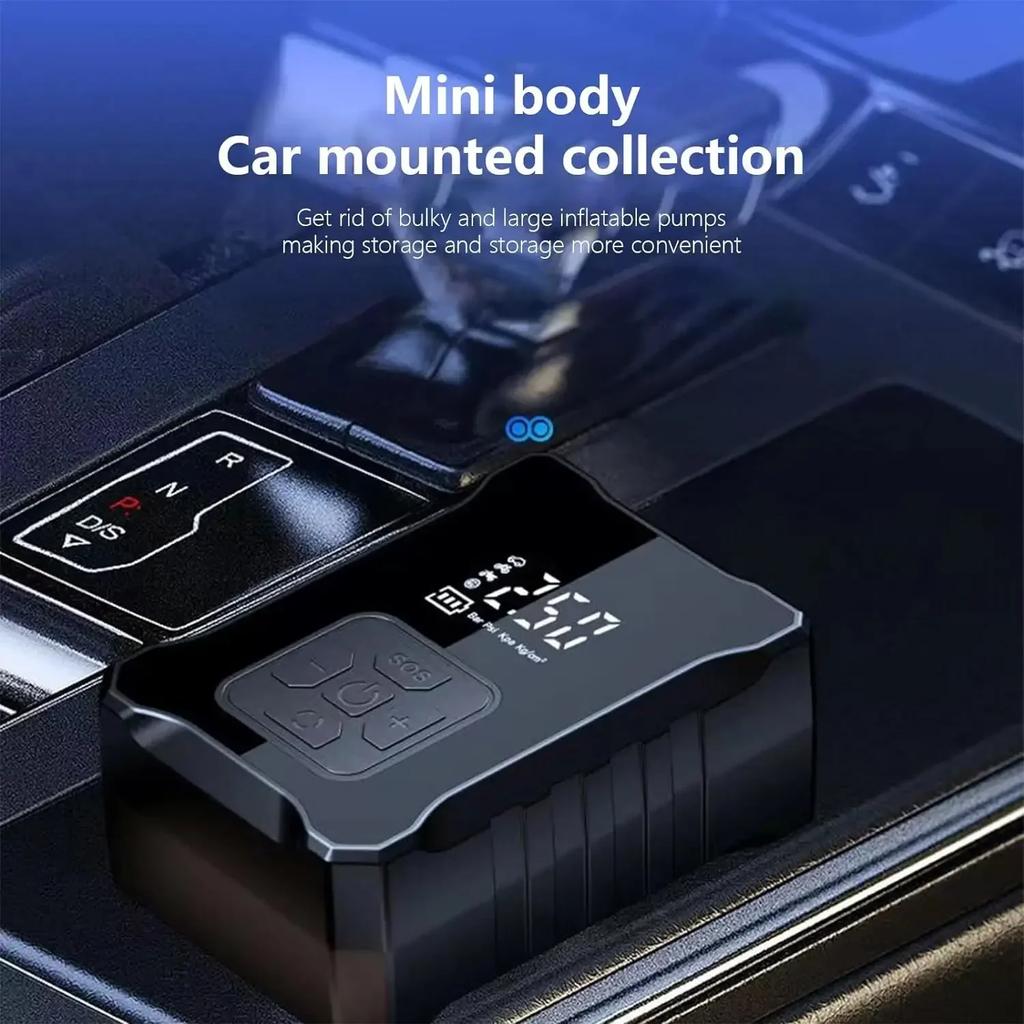 150PSI Electric Air Pump Digital Display Wireless Air Compressor Portable Quick Air Pump Tire Inflator Forr Motorcycle Car Tire