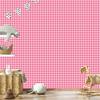 Geometric rhombus wallpaper powder pink, pink and white 50x1000
