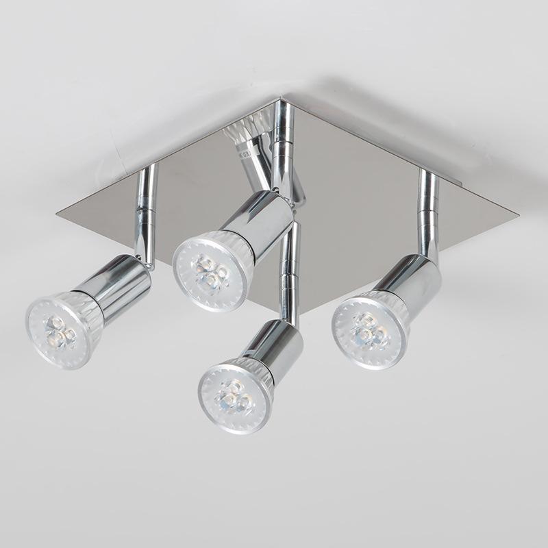 4 Way Square Spot Light LED Ceiling Light Adjustable Angle Chandelier Lamps Rotatable Ceiling Light for Home Decor