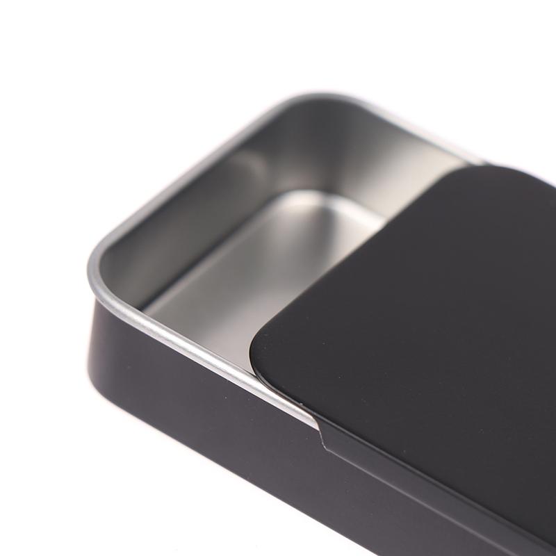 80*50*15mm Mini Iron Box Slide Cover Storage Box Portable Tin Boxes Container