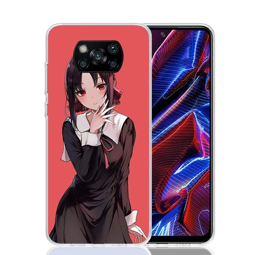 Kaguya Sama Shinomiya Phone Case For Xiaomi Poco X7 X6 X5 Pro F7 Ultra Redmi 15C 15 13 13C 12 12C 10 10A 10C 9 9A 9C 9T Cover Po