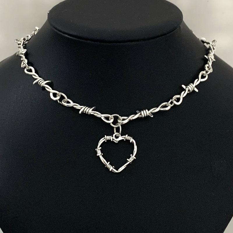 Able and Trendy Teardrop Shaped Chain Splicing Necklace, Women's Personalized Punk Style Jewelry Accessories