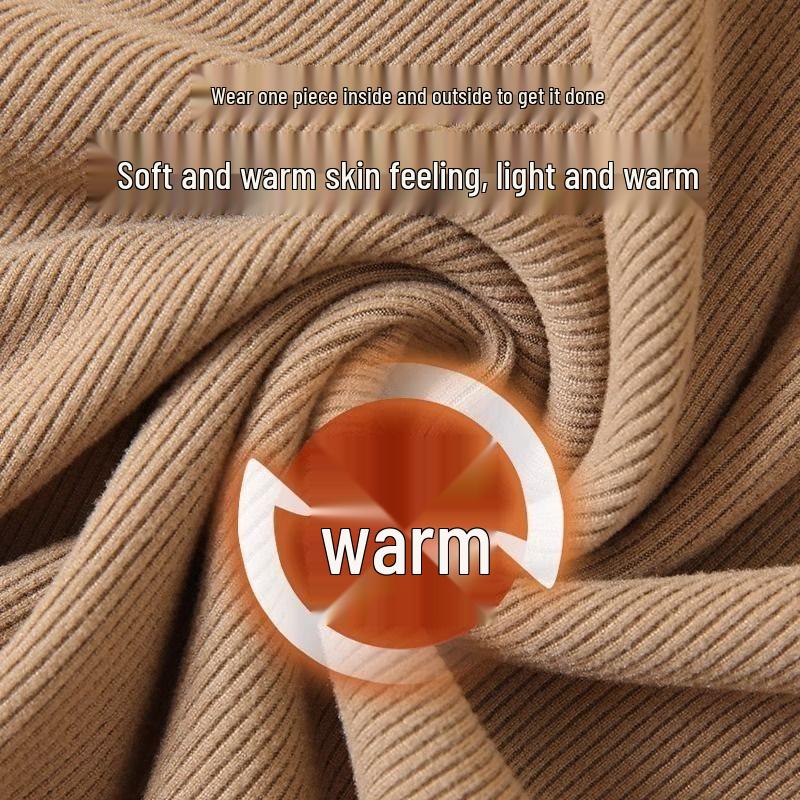 Women's Minimalist Light Luxury Long-Sleeve Knit Top - Half-High Neck