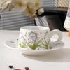 Changqi American Vintage Ceramic Coffee Cup and Saucer Set