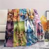 Coperta di Flanella con Fantasia Pokémon Eevee, Alta Qualità, Confortevole per Tutte le Stagioni, Decorazione per la Casa, Calore e Comfort, Perfetta per Regali.