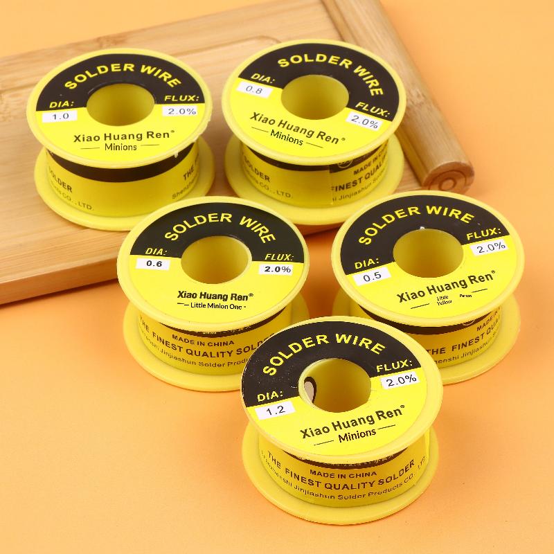 1Roll 50G Solder Wire Tin No-Clean Rosin Core 0.5-1.2Mm Welding Soldering Iron Reel Flux 2% Electronic Soldering Wire Roll