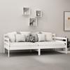 Daybed with Mattress 90x200 cm White Pine Solid Wood