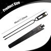 Campfire Tongs Fireplace Anti Scald High Temperature Resistance Practical with PU Leather