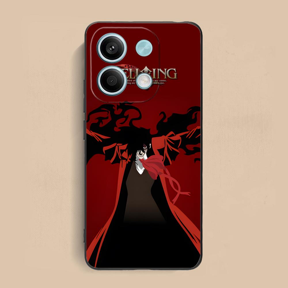 Anime Alucard Hellsing Phone Case for Xiaomi Redmi Note 14 13 12 11 S Pro Plus 4G 5G Colorful Printing Cover Luxury Cover Pretty
