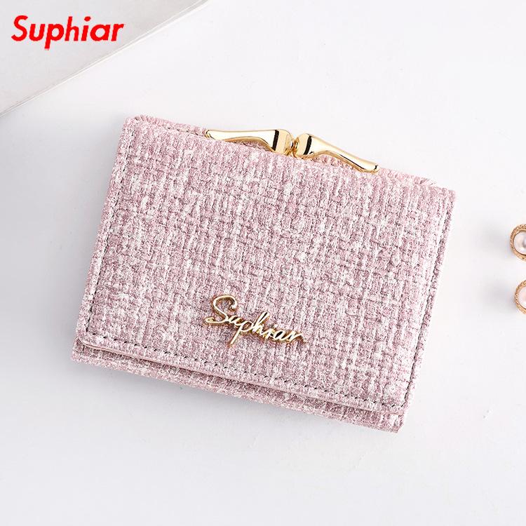 2024 Cute Japanese & Korean Student Card Holder: Multifunctional Tri-Fold Coin Purse, Customizable Fragrance-Style Ladies' Wallet
