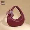 Trendy Large-Capacity Crescent Dumpling Handbag - Fashionable Woven Shoulder Bag
