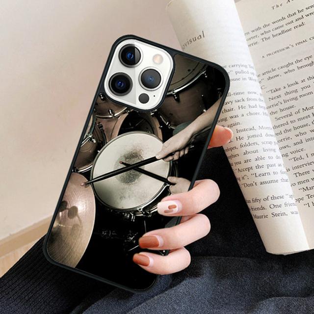 Drummer Playing Drums Phone Case Back Cover for iPhone 17 Air 16 15 14 13 11 12 Pro Max Plus Fundas Coque