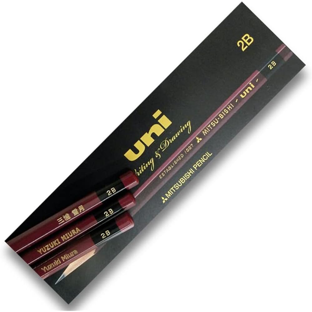 Mitsubishi Pencil Pencil Uni UNI 2B 1 Dozen with Name Holder Amazon.co.jp Limited