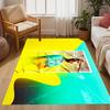 Football Player Action Floor Mat Suitable for Decorate room Outdoor Foyer Dining Room Antislip Carpet Office home decor