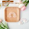 Babyparty-Ausstecher Rosa Prinzessin Mädchen Geburtstag Babybett Kuchen-Dekorationswerkzeuge Fondant Keks Dessert Prägeform Stempel