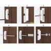 Automatic Door Closers Reliable Door Closers set for Exterior Use Featuring Roll Designs To Protect Door  From Damage