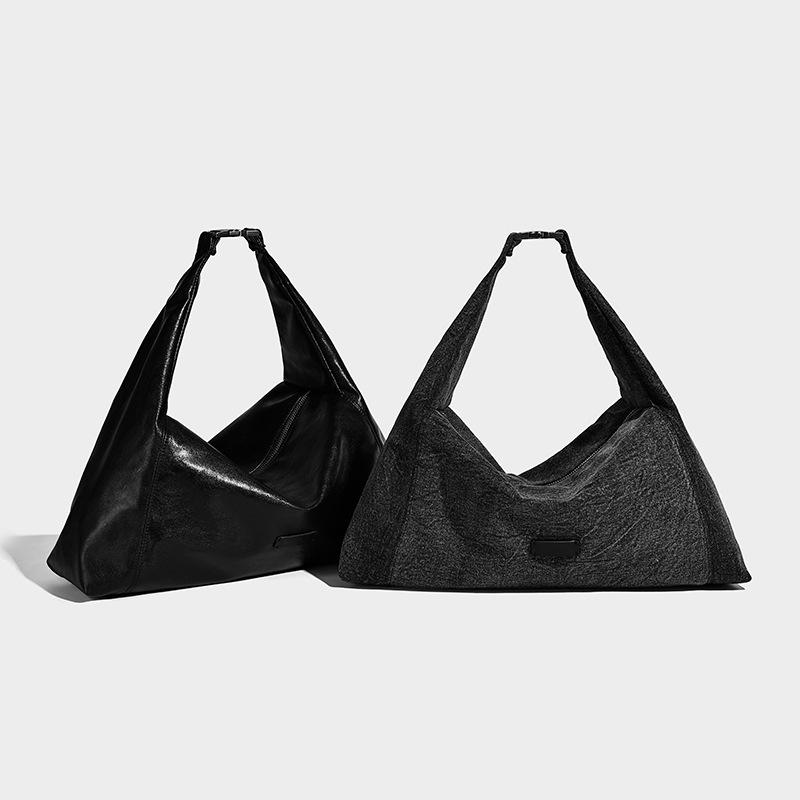 High-end Retro Handheld Denim Bag for Women 2025 New Super Popular Large Capacity Commuter Shoulder Tote Bag