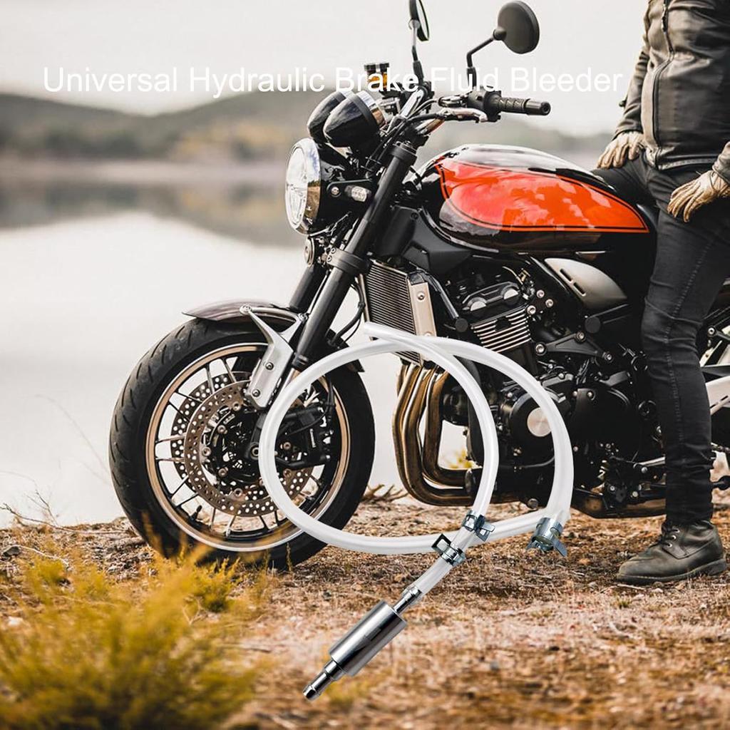 Brake Bleeder Hose, One Way Check Valve Tube Bleeding Tool Kit, Universal Car Motorcycle Clutch Brake Fluid Bleeder Kit Brake System Bleeding Tools